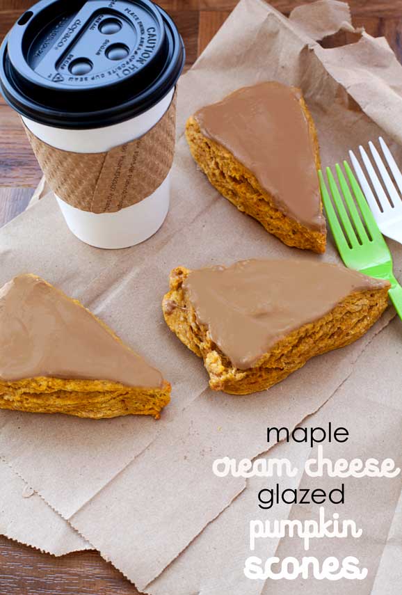 pumpkin-scones-with-cream-cheese-glaze