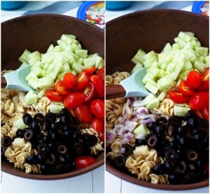 pasta salad with feta cheese