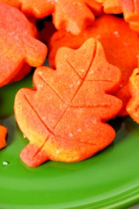 Fall leaf sugar cookie