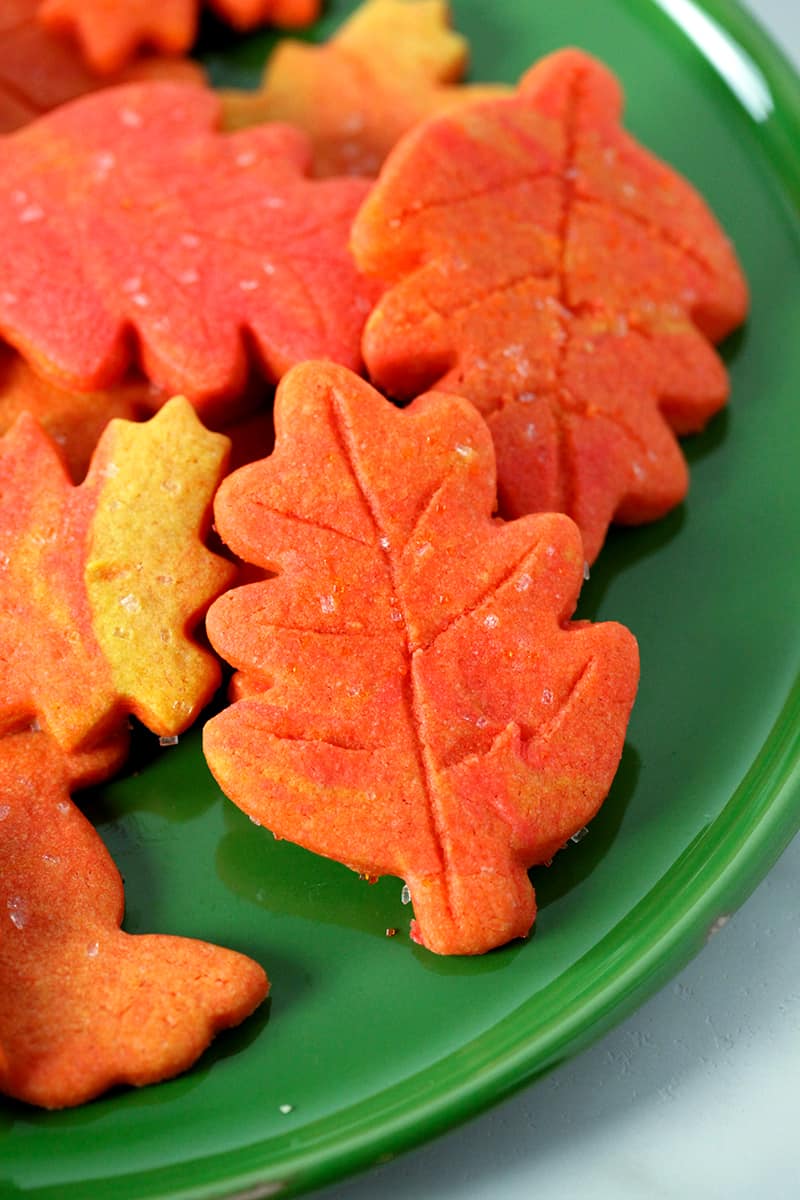 Fall leaf sugar cookie