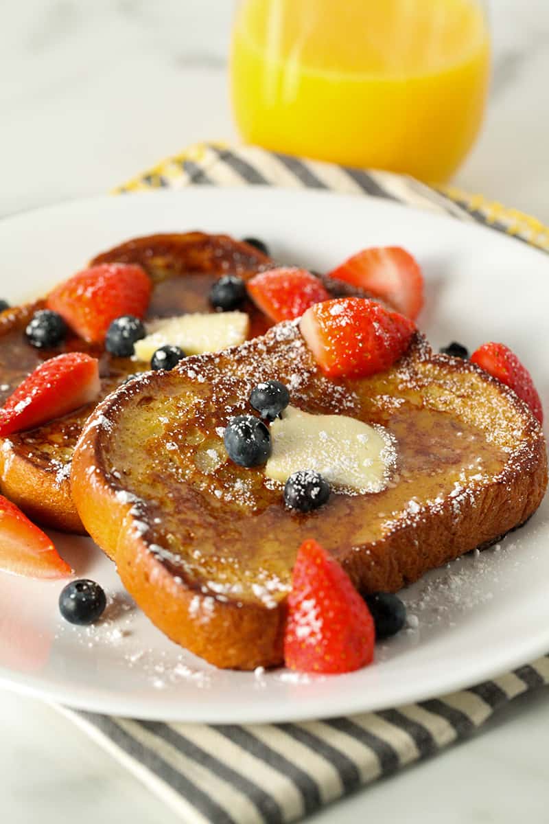 brioche french toast-side angle
